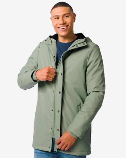 manteau homme avec capuche vert vert - 2106120GREEN - HEMA