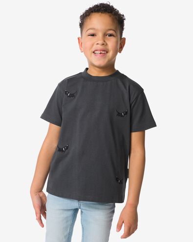 Takkie kinder T-shirt donkergrijs donkergrijs - 30713701DARKGREY - HEMA