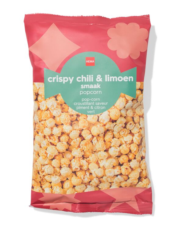popcorn croustillant saveur piment & citron vert 75 g - 24452509 - HEMA