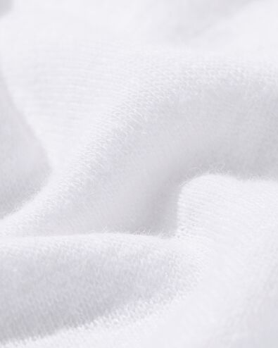 dames t-shirt Evie met linnen wit S - 36257851 - HEMA