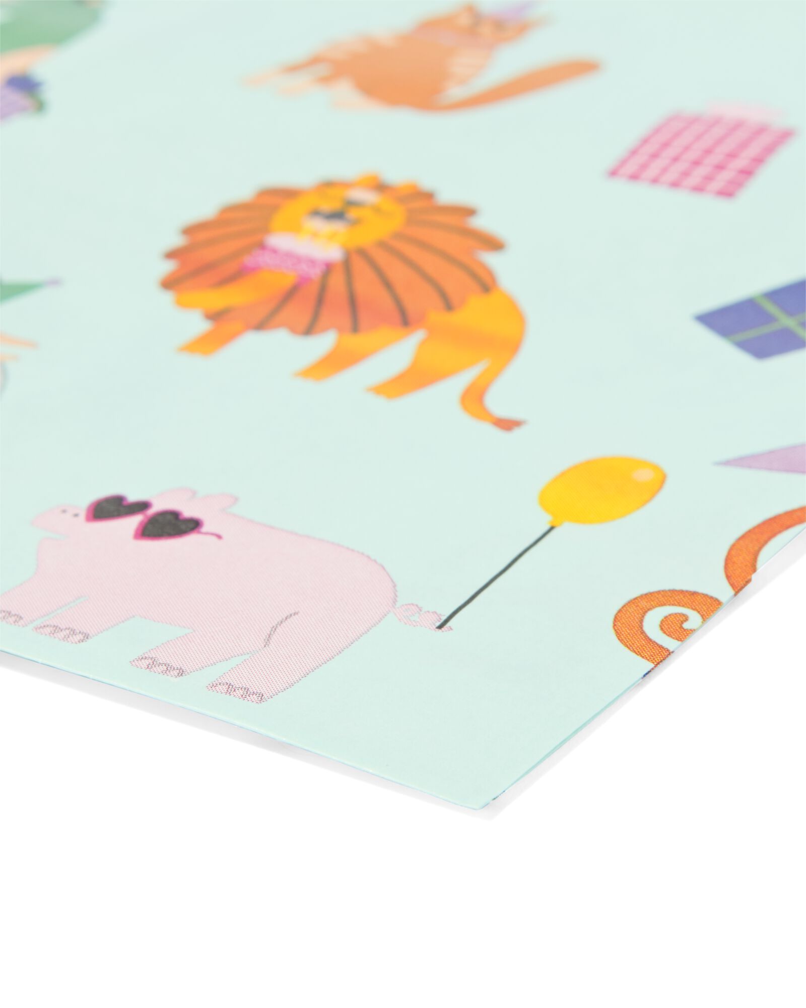 uitdeelzakjes papier party animals 8 stuks - 14250118 - HEMA