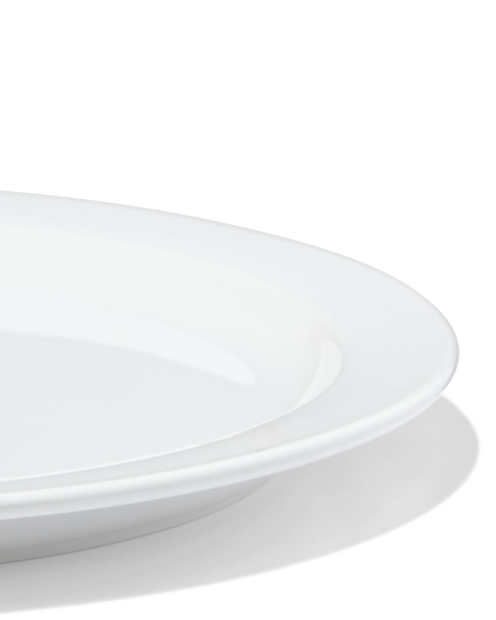 assiette plate &Oslash;26cm usage quotidien porcelaine blanche - 4 pi&egrave;ces - 9650330 - HEMA