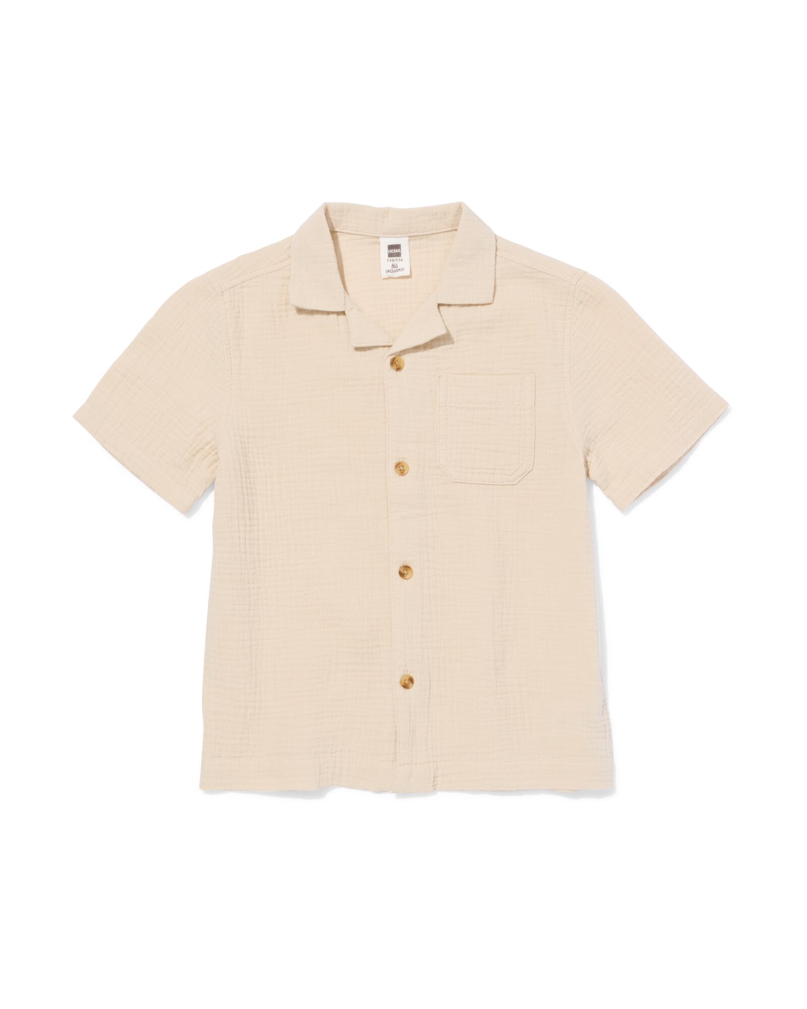 Kinderoberhemd beige beige - 30716317BEIGE - HEMA