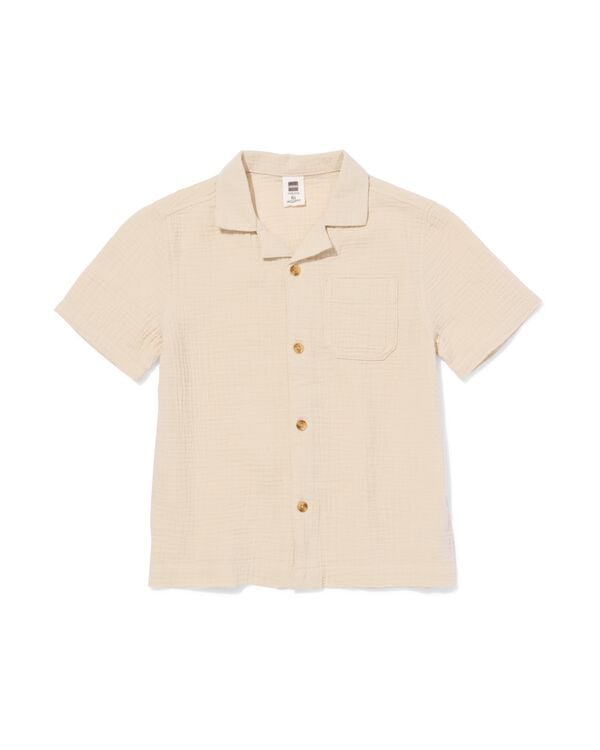 kinderoverhemd beige beige - 30716317BEIGE - HEMA