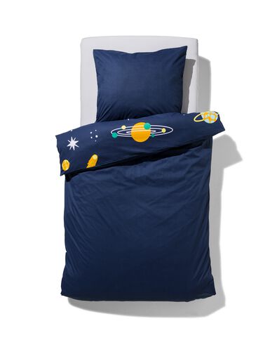 housse de couette enfant 140x200 coton doux plan&egrave;tes - 5740077 - HEMA