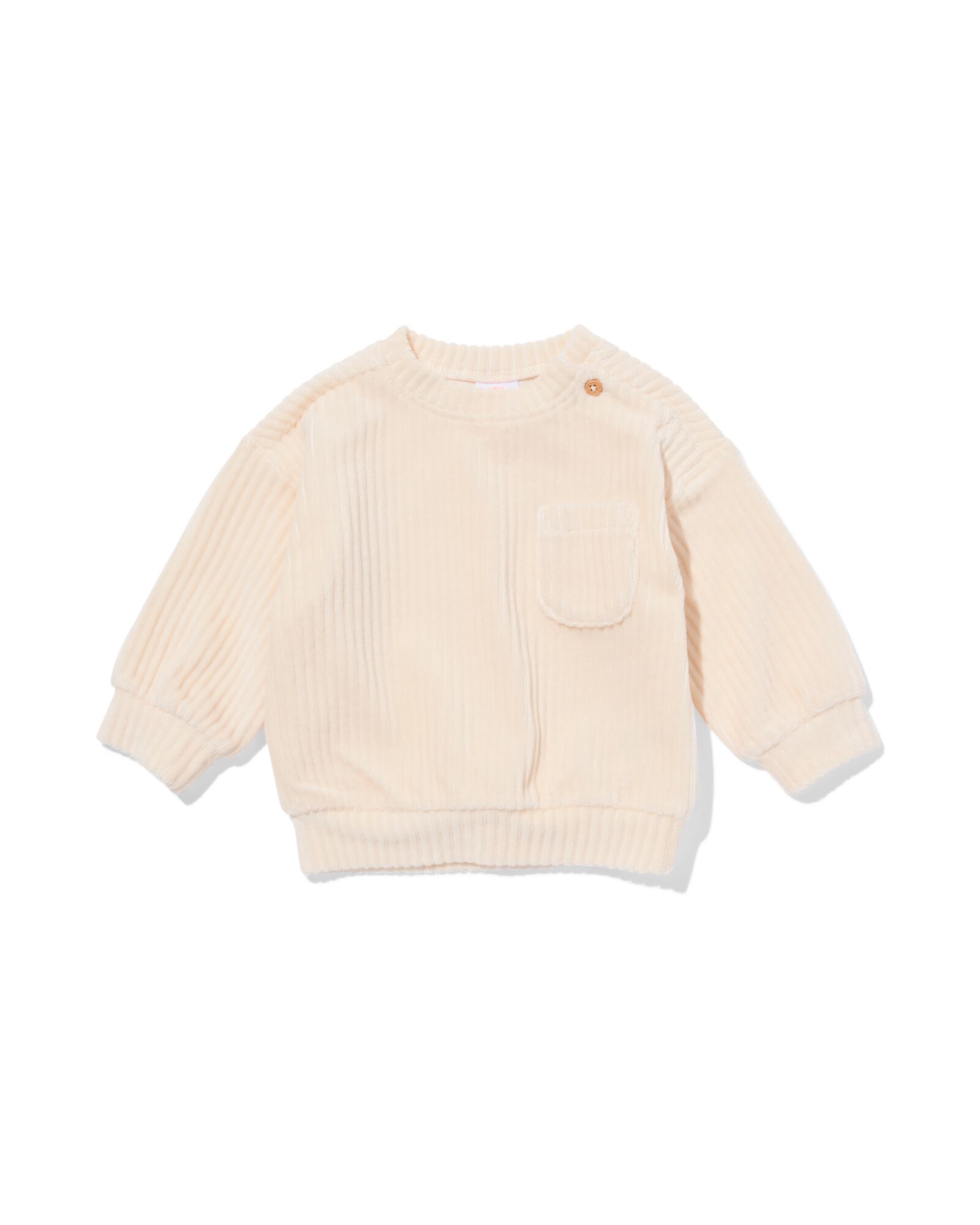 sweat b&eacute;b&eacute; velours c&ocirc;tel&eacute;  &eacute;cru &eacute;cru - 33049870ECRU - HEMA