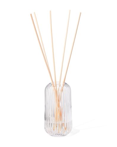 Vase f&uuml;r Duftst&auml;bchen, ⌀ 5,5 x 11 cm, Glas, gerippt, transparent - 13507515 - HEMA