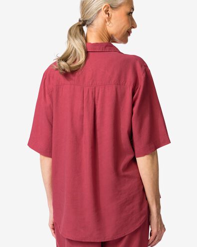 damesblouse Lizzy rood rood - 36211540RED - HEMA