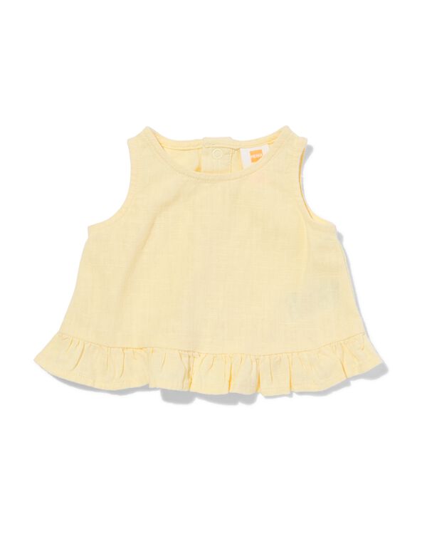 Baby-Top mit Volantsaum hellgelb hellgelb - 33452120LIGHTYELLOW - HEMA