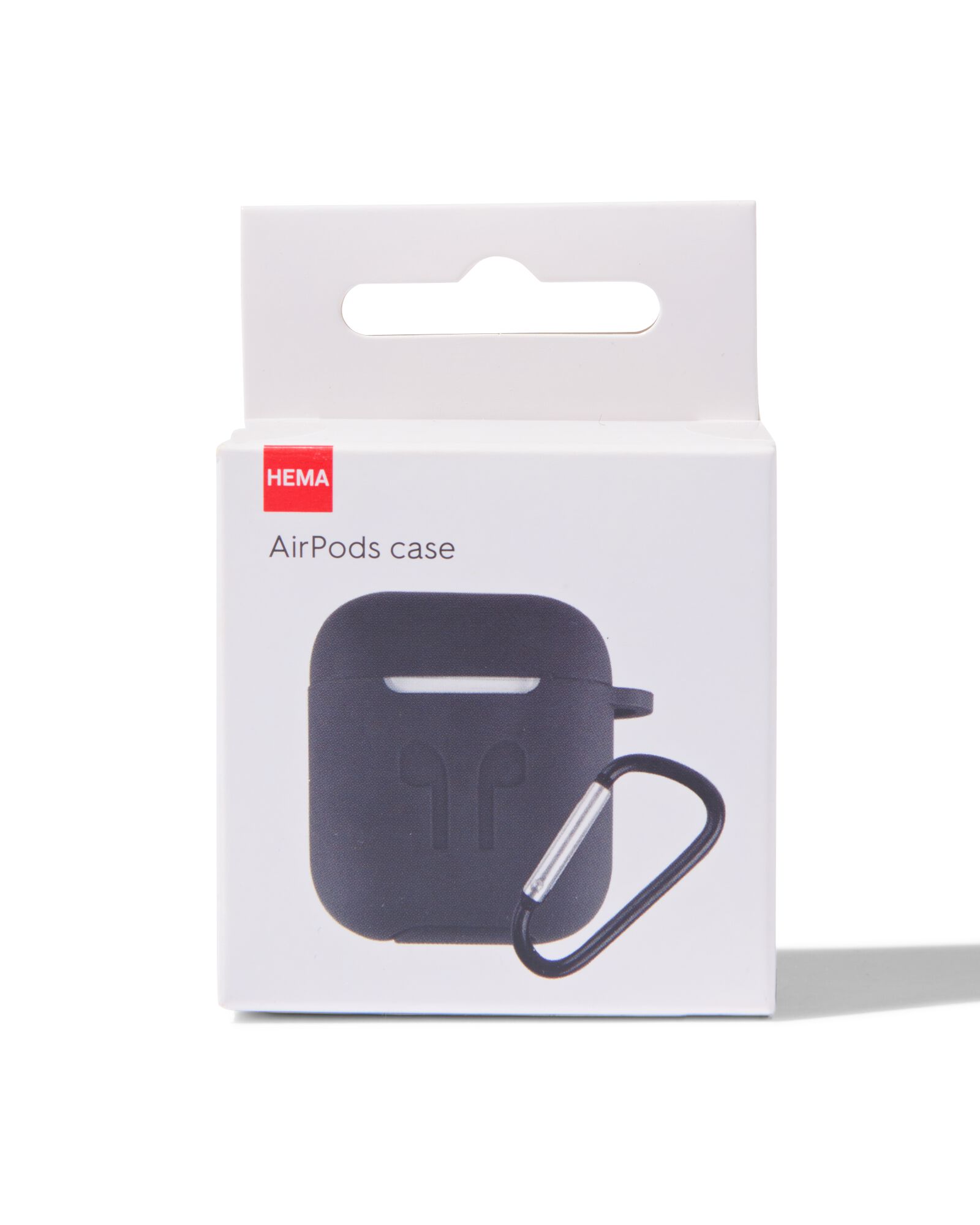softcase voor AirPods zwart - 39630190 - HEMA