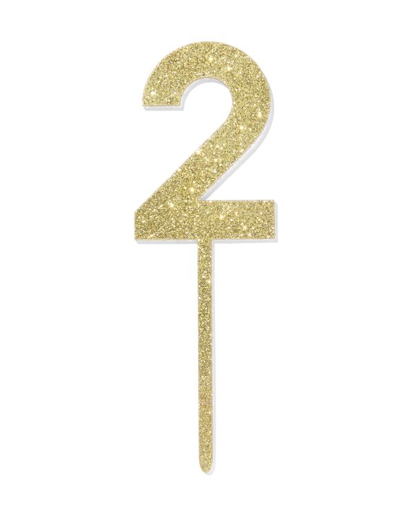 Décoration de gâteau réutilisable chiffre 2 - 14240181 - HEMA