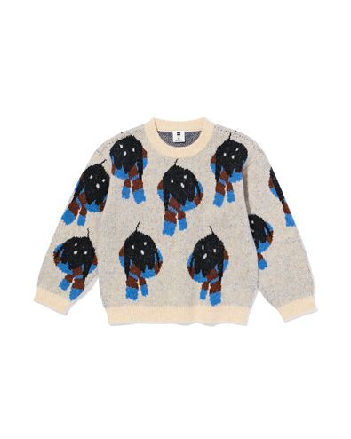 pull pour enfants Takkie jacquard &eacute;cru - 30705401ECRU - HEMA