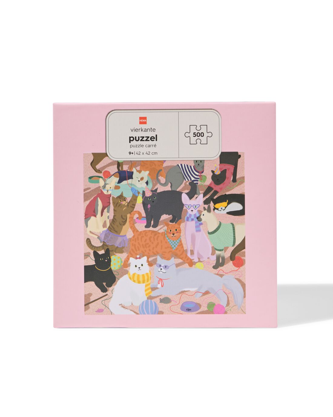 Hema Legpuzzel 13.6x10.5cm 500 Stukjes Katten