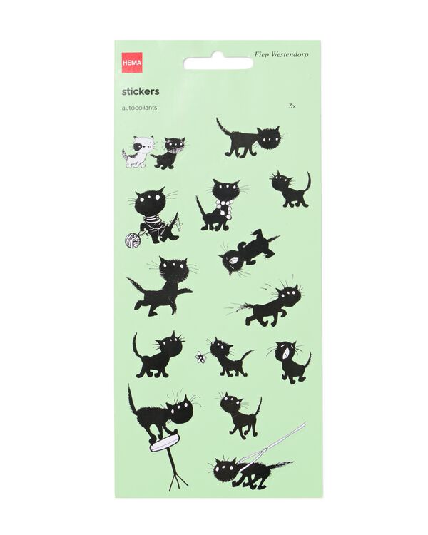 feuilles d'autocollants Siepie 19x10 - lot de 3 - 15900473 - HEMA