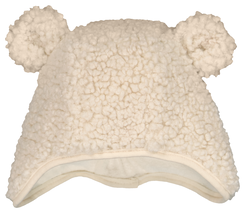 bonnet bébé avec oreilles teddy ivoire ivoire - 1000028681 - HEMA