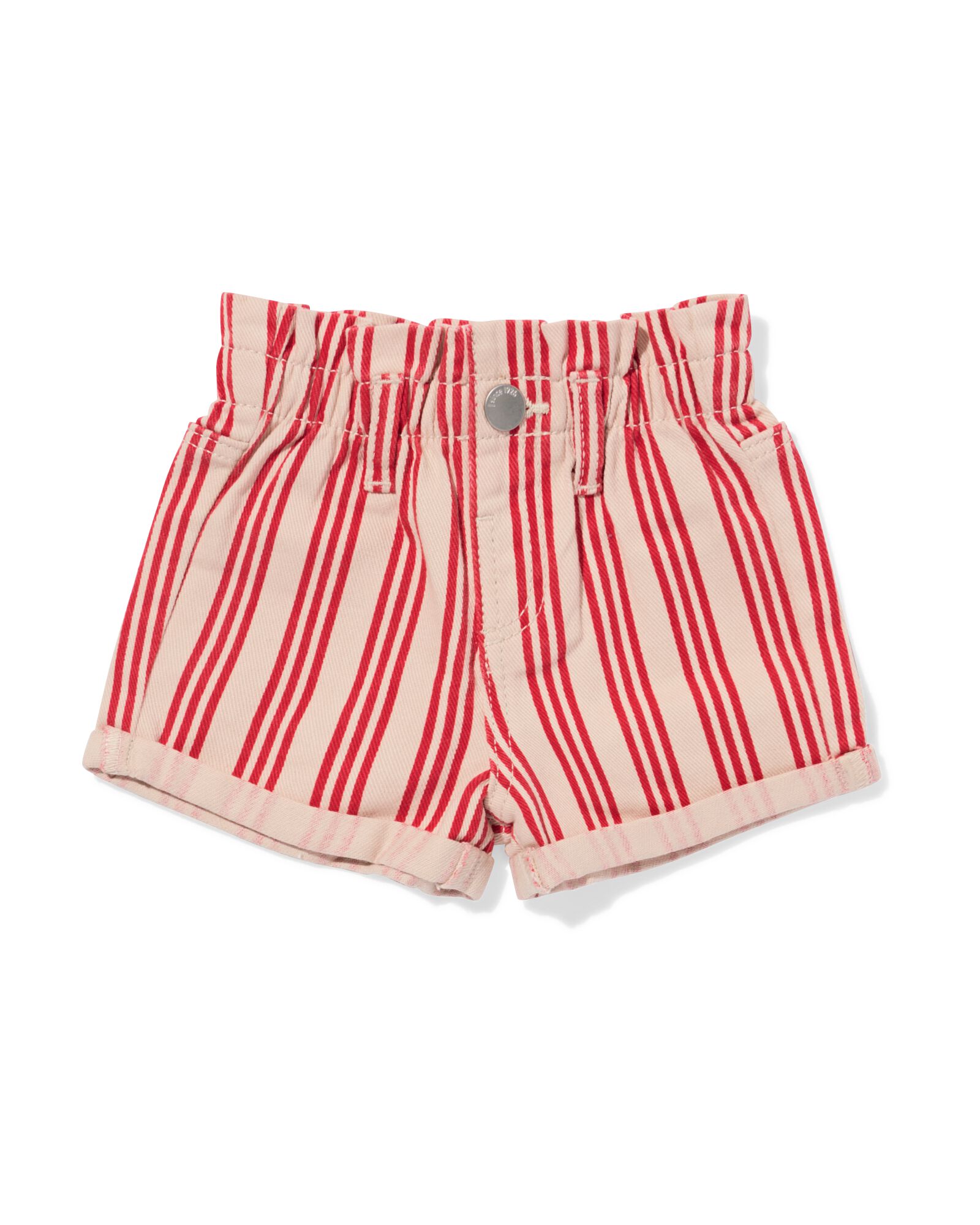 baby korte broek strepen rood - 33008070RED - HEMA