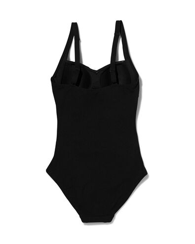 maillot de bain femme control noir M - 22311452 - HEMA