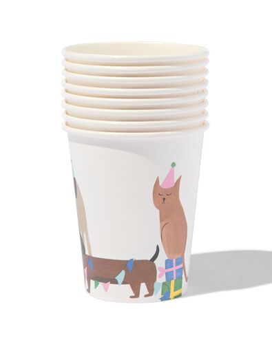 Pappbecher 250 ml Partytier &ndash; 8 St&uuml;ck - 14200382 - HEMA