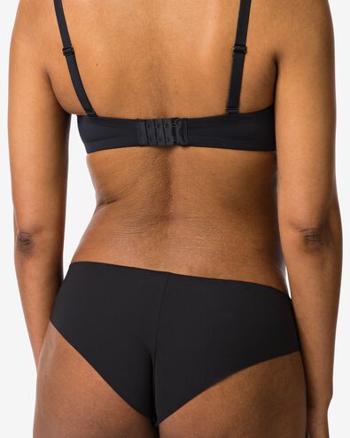 Damen-Brazilian aus Mikrofaser mit Spitze schwarz schwarz - 1000021590 - HEMA