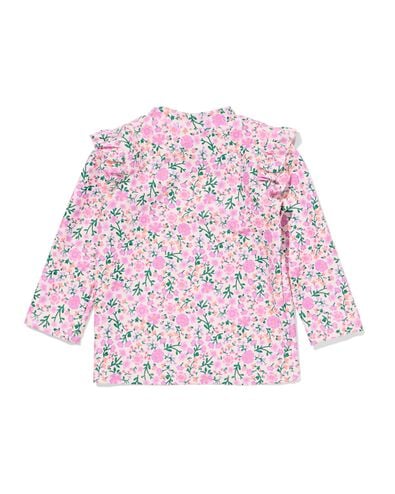 Baby-Badeshirt mit LSF 40+, Blumen bunt bunt - 33200740MULTI - HEMA