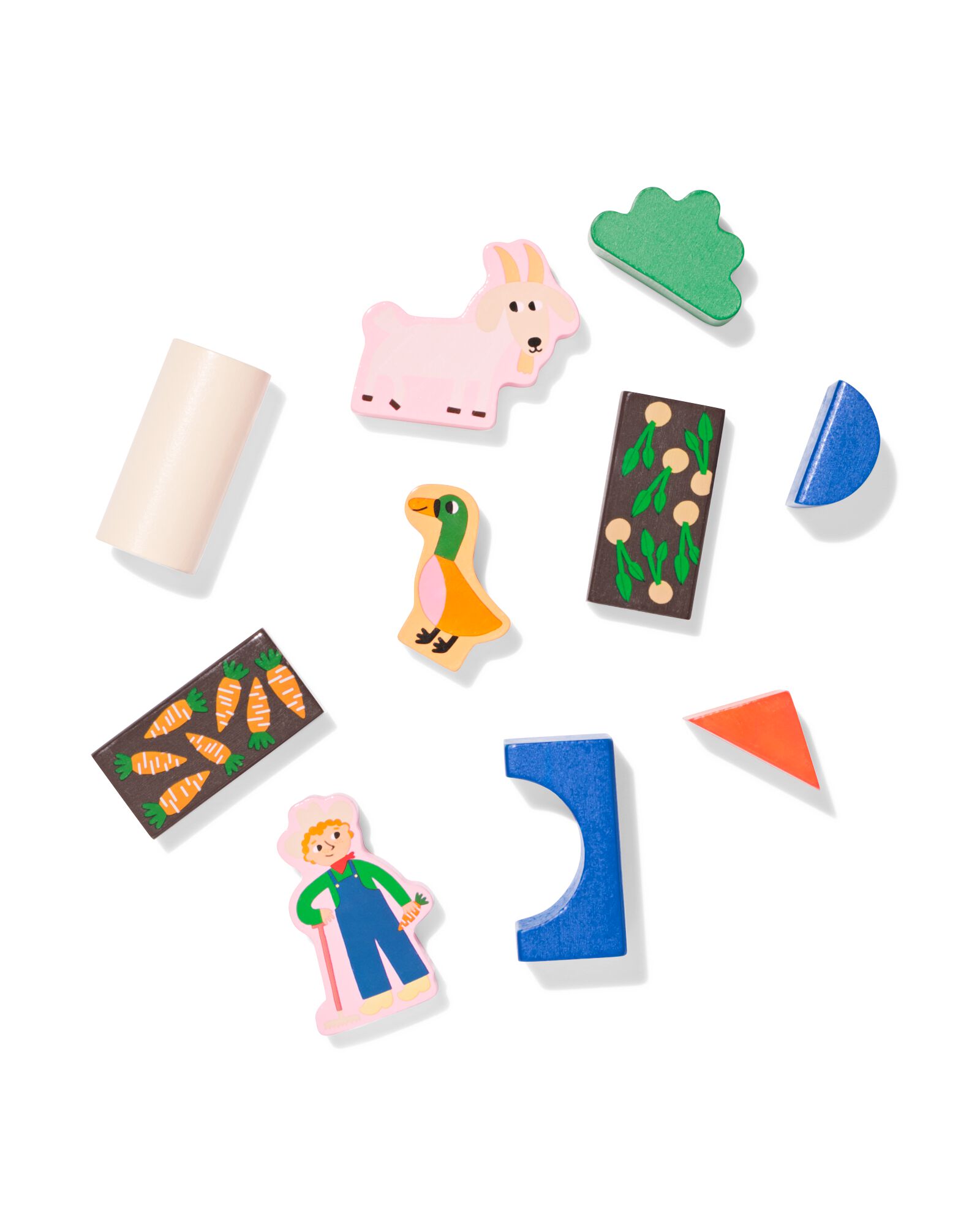 blocs de construction animaux ferme bois - 15100301 - HEMA