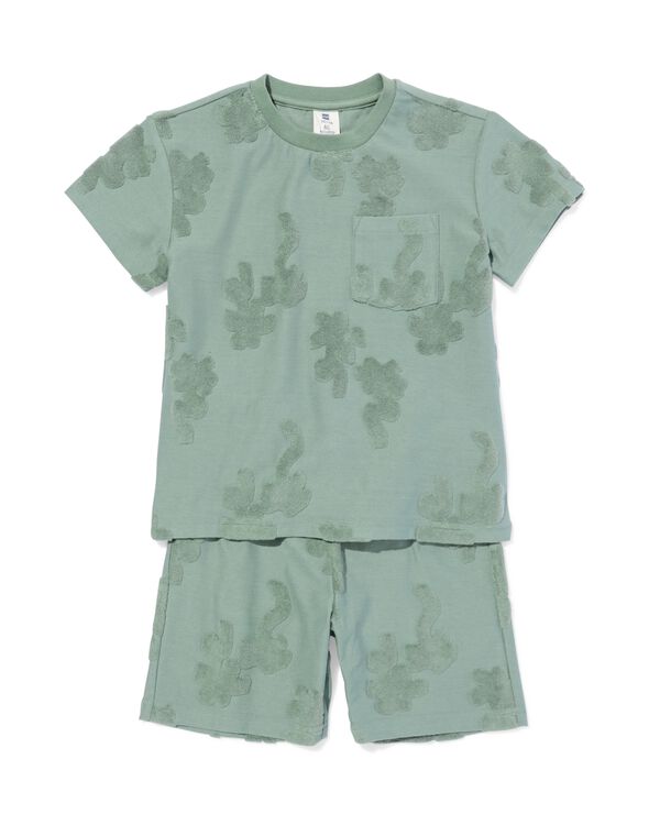 kinderkledingset regular fit groen groen - 30718305GREEN - HEMA