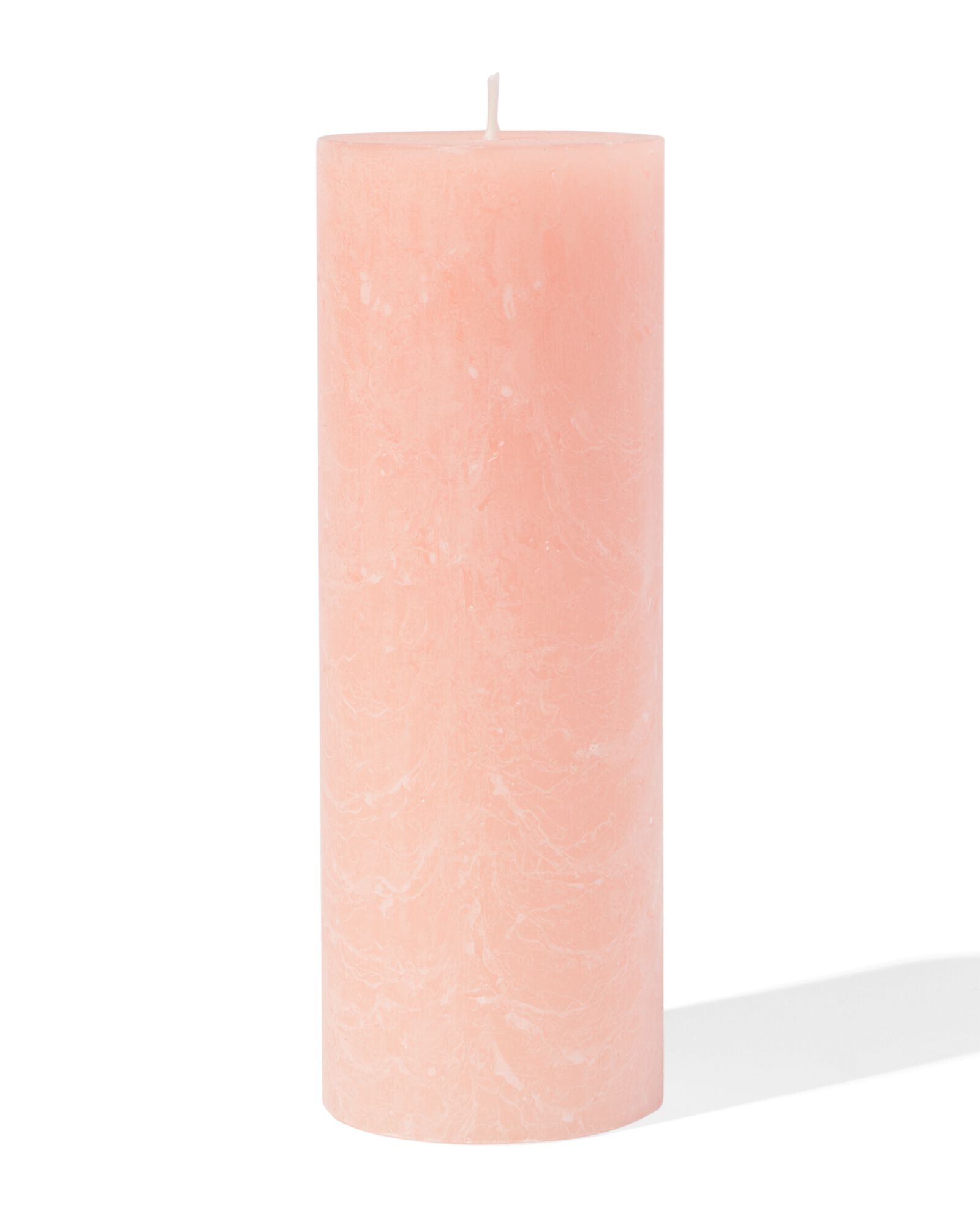 bougie rustique &Oslash; 7 x 19 cm saumon saumon 7 x 19 - 13501954 - HEMA