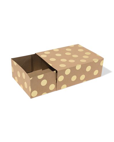 bo&icirc;te pliable 23 x 18 x 9 cm kraft - 14710306 - HEMA