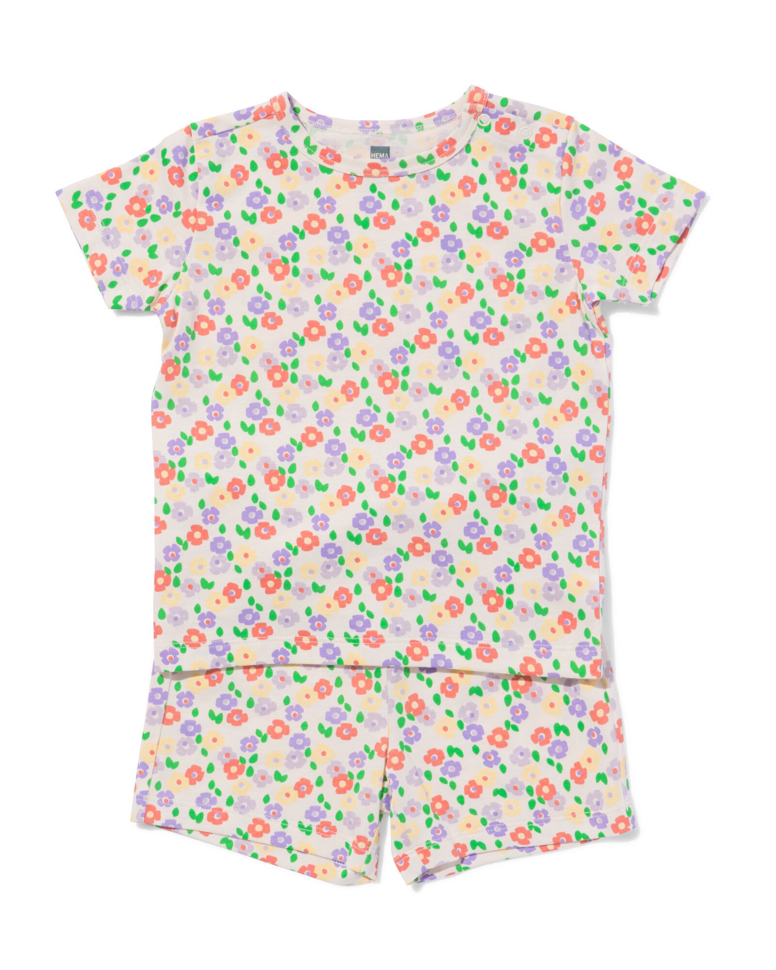 pyjacourt b&eacute;b&eacute; fleurs blanc cass&eacute; blanc cass&eacute; - 33301460OFFWHITE - HEMA