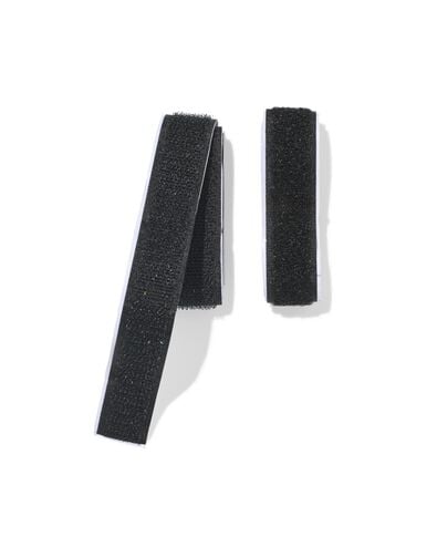 bande auto-agrippante 50x2cm noire 2 pi&egrave;ces - 1400297 - HEMA