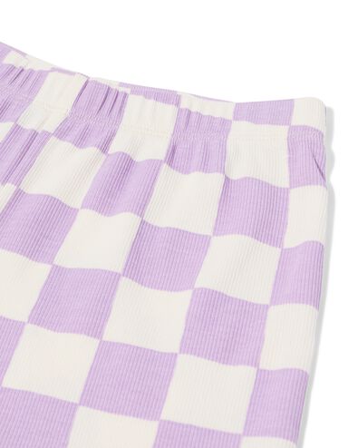 pyjacourt enfant c&ocirc;tel&eacute; carreaux violet - 23030680PURPLE - HEMA