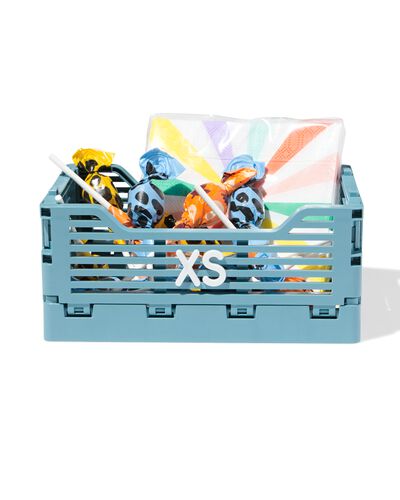 Klappbox zum Beschriften, recycelt, XS, Blau blau XS  13 x 18 x 8 - 39811080 - HEMA