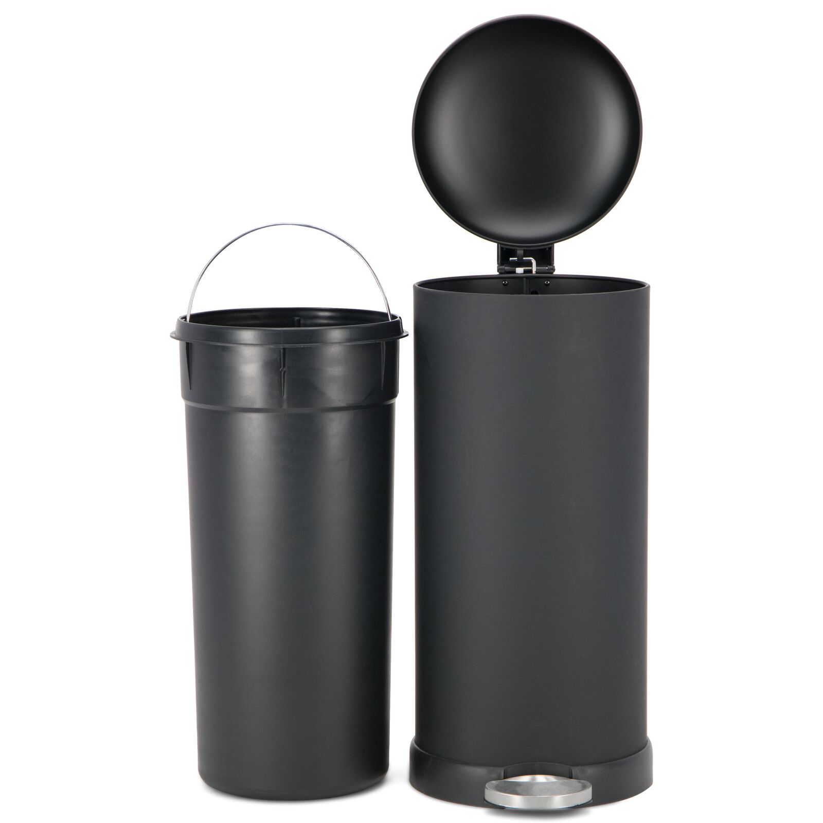 prullenbak 30L zwart - 20500042 - HEMA