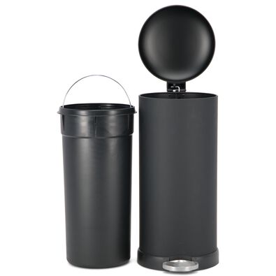 prullenbak 30L zwart - 20500042 - HEMA