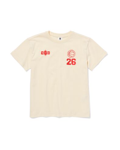Kinder-T-Shirt Fu&szlig;ball ecru - 30744701ECRU - HEMA