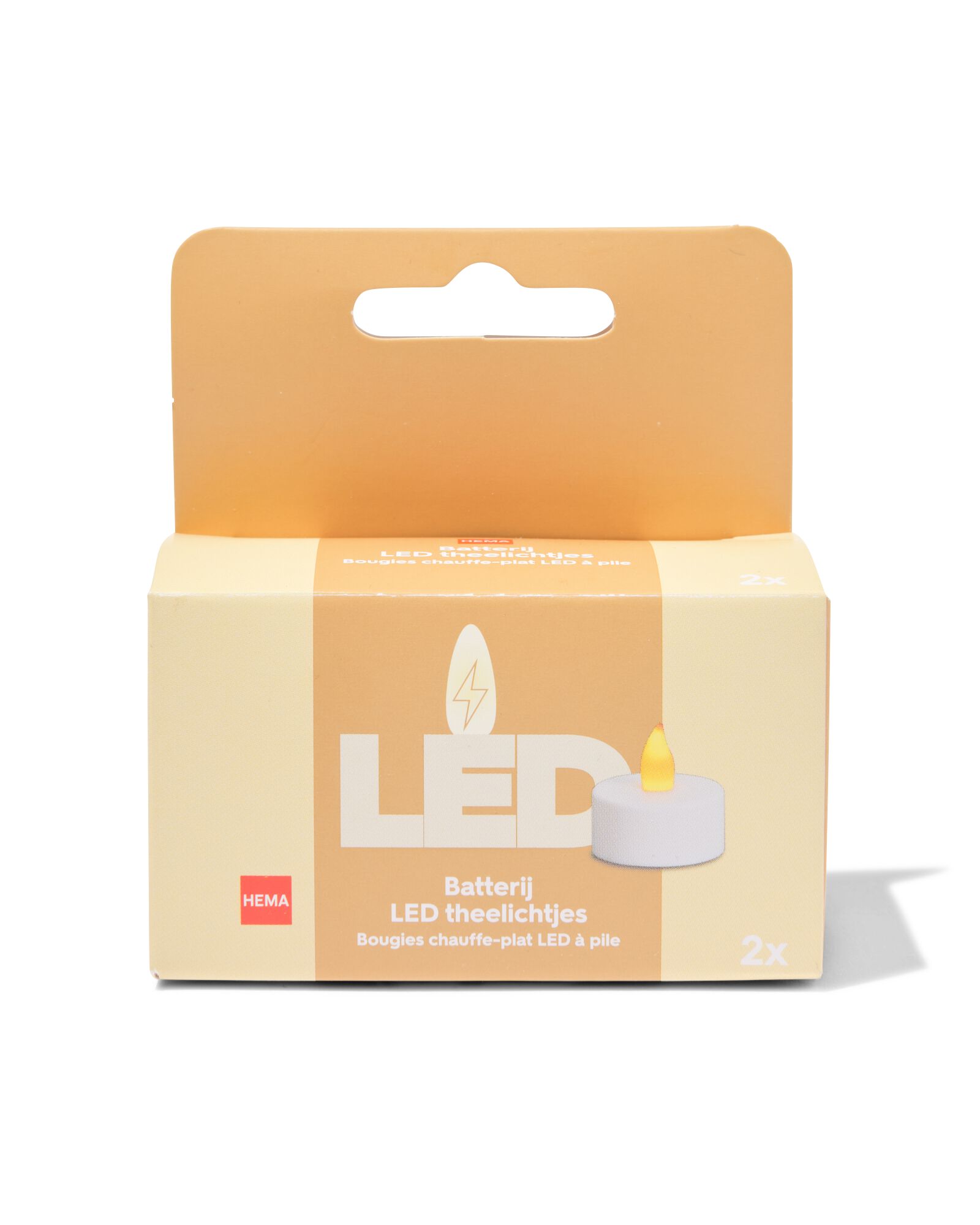 bougies chauffe-plat led - 2 pi&egrave;ces - 13550173 - HEMA