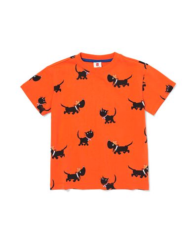 t-shirt enfant Takkie et Siepie CM orange orange - 30713601ORANGE - HEMA