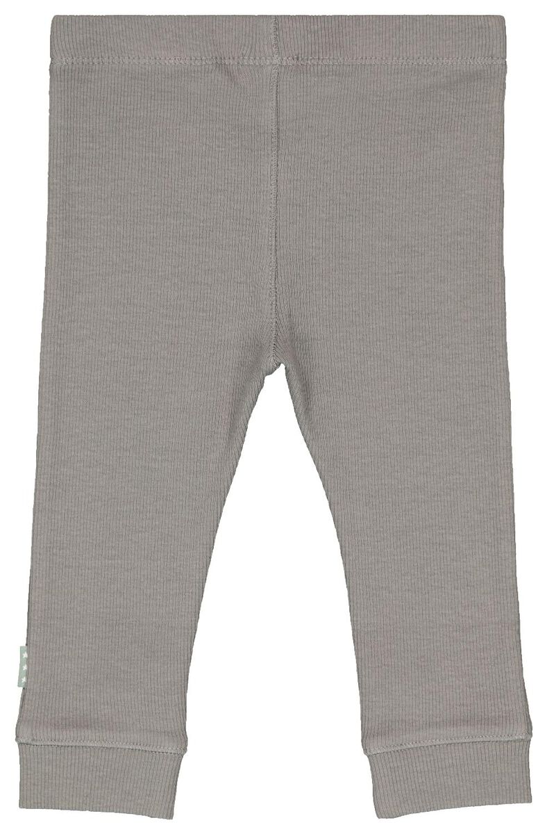 pantalon nouveau-né - côtelé gris 74 - 33436335 - HEMA