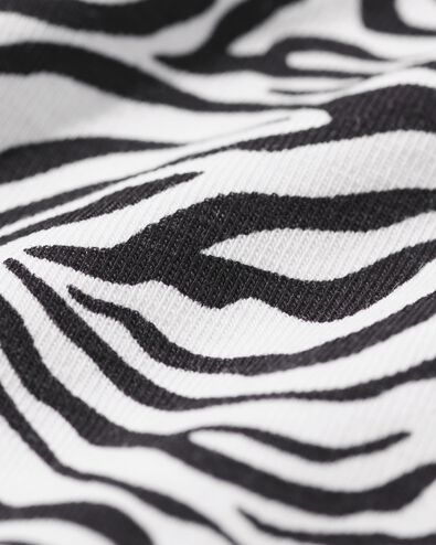 damesstrings katoen dier - 2 stuks zwart zwart - 19602054BLACK - HEMA