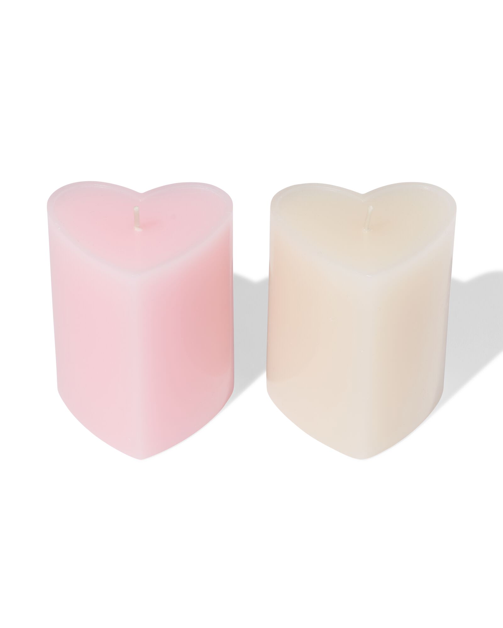 bougie 8x4 cm c&oelig;ur - 61100248 - HEMA