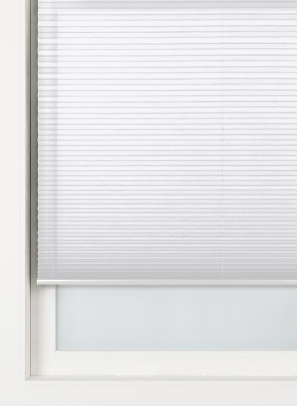 plisse enkel uni transparant wit wit - 1000031701 - HEMA
