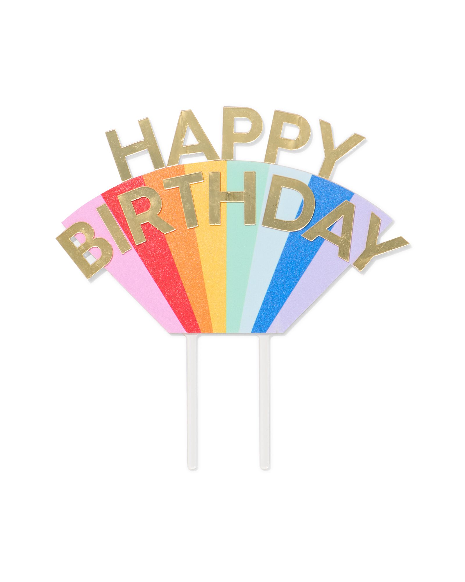 Wiederverwendbarer Torten-Topper, Geburtstag, bunt - 14250322 - HEMA