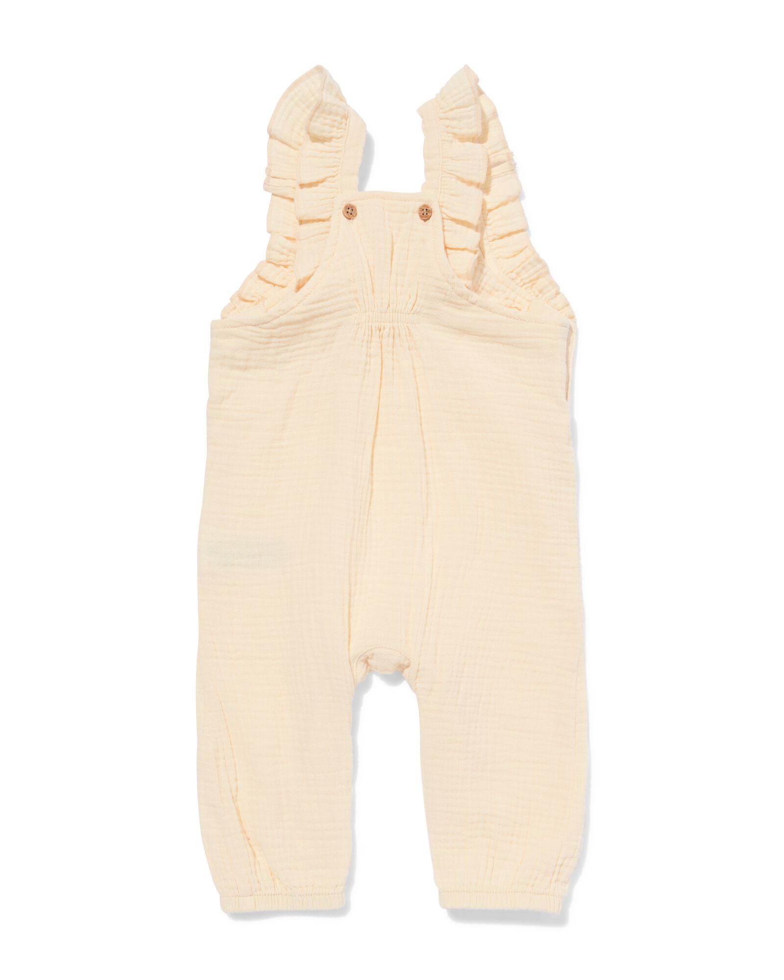Newborn-Jumpsuit, Musselin ecru ecru - 33454620ECRU - HEMA