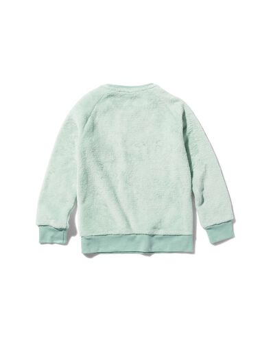 pyjama enfant polaire/coton paresseux vert clair 110/116 - 23050064 - HEMA