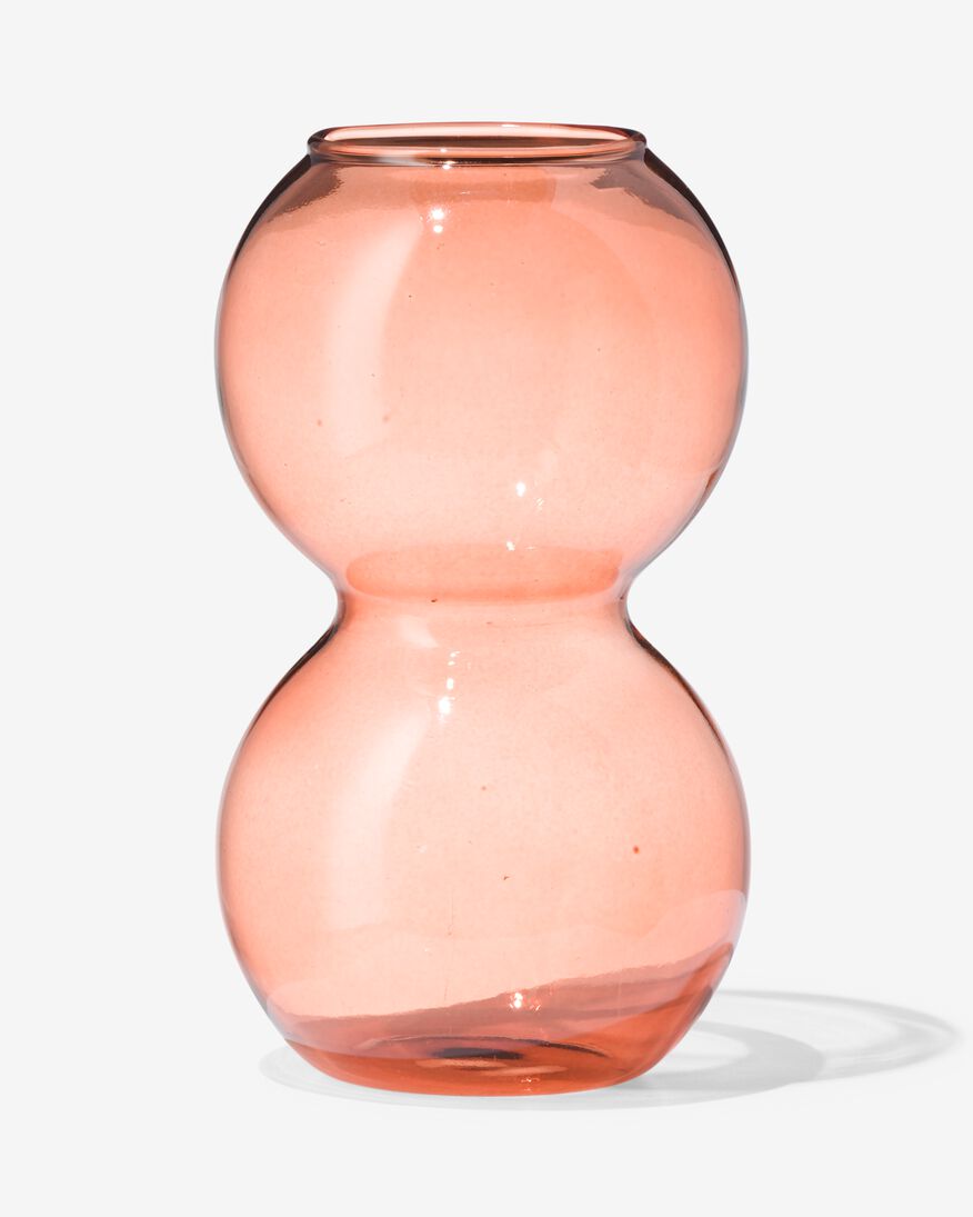 vase verre Ø8x14.5 orange - 13323093 - HEMA