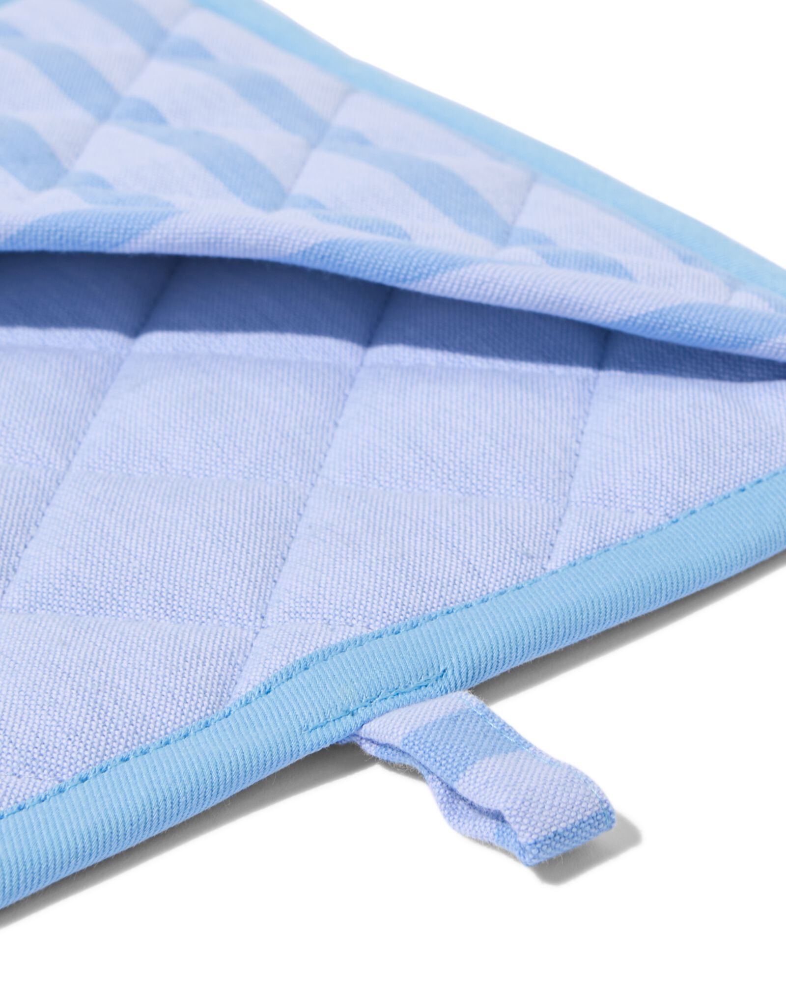 manique 21x21 cm coton rayures bleu - 5460001 - HEMA