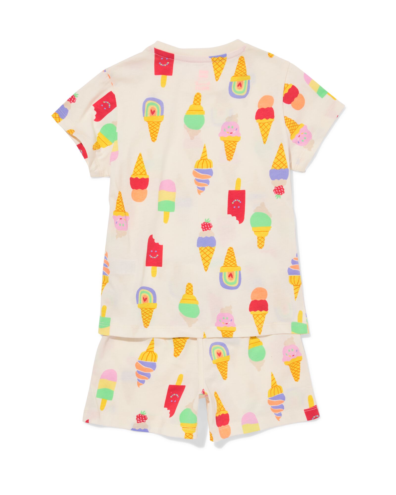 pyjacourt enfant coton stretch glaces blanc cass&eacute; - 23099980OFFWHITE - HEMA