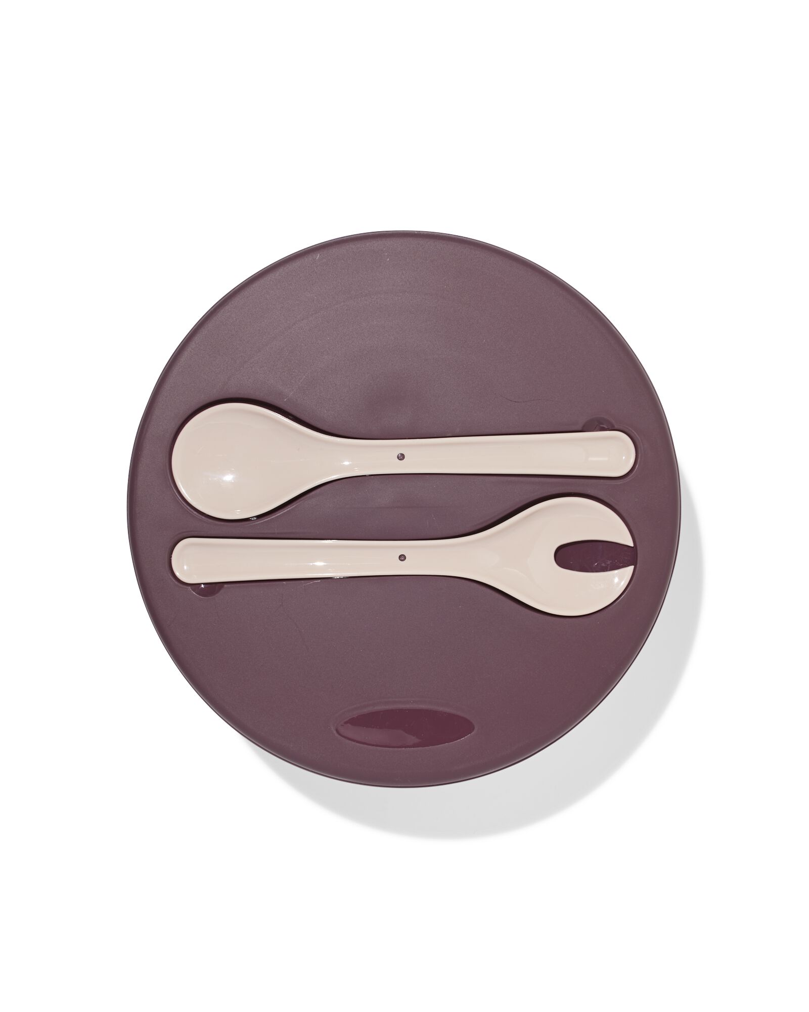 saladier ⌀28x10cm avec couverts rose - 41822251 - HEMA