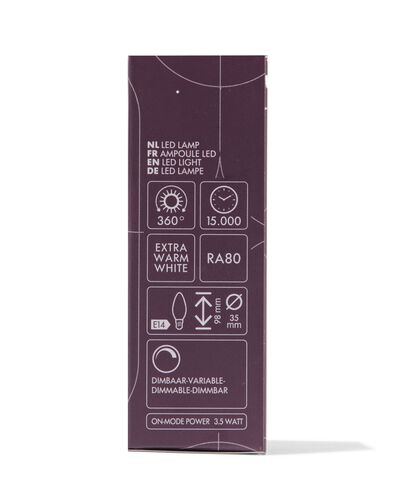 led kaars goud E14 3.5W 200lm - 20070057 - HEMA