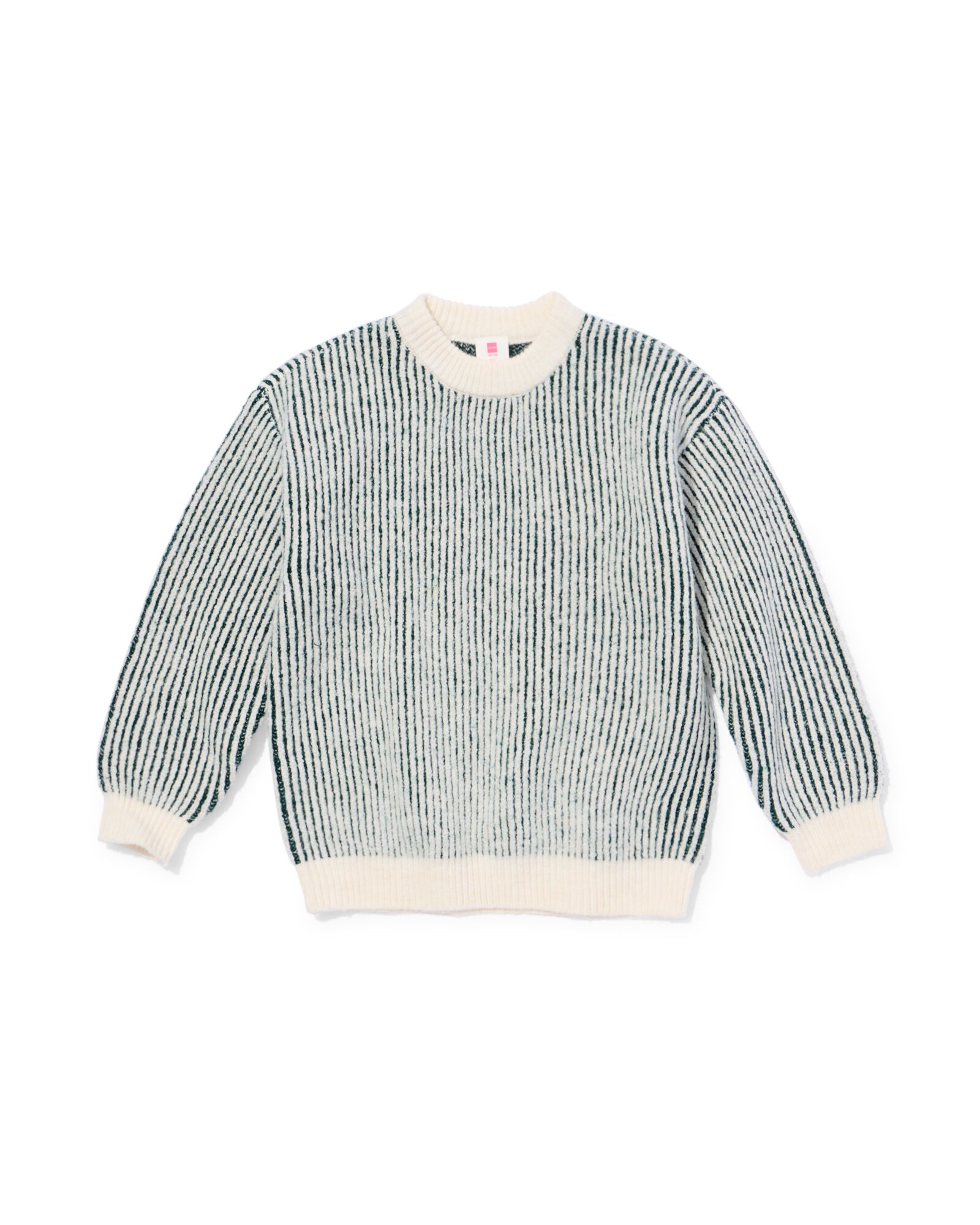 kindertrui rib strepen groen - 30702703GREEN - HEMA